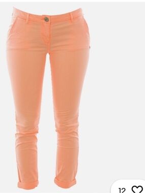Maison Scotch Women's Slim fit Chinos in Peach
